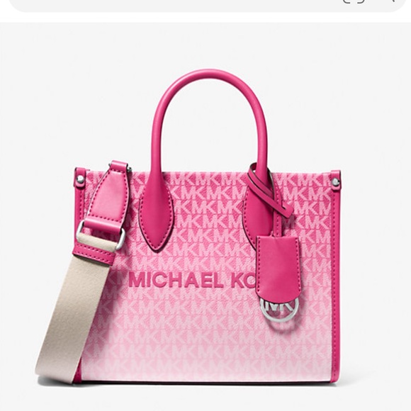 Michael Kors Mirella Small Ombré Signature Logo Crossbody Satchel Tote Shoulder - Picture 13 of 15
